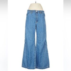 Frame Denim Blue Flare Jeans Retro Style